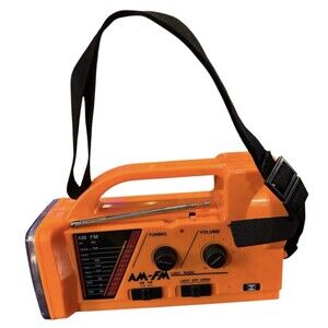 TECTRON Multipurpose AM/FM Flashlight Radio & Emergency Siren w/Shoulder Strap